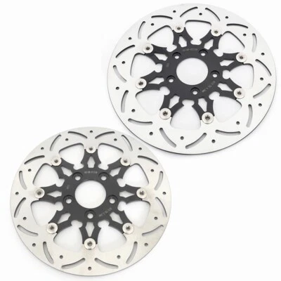 2X Front Rear Brake Discs Rotors for Harley Dyna Street Bob Low Rider FXDL 06-17 - image 1 of 4