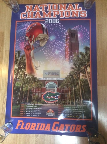 2006 FLORIDA GATORS BCS NATIONAL CHAMPIONS POSTER Lot Of 15 NEW SEALED TEBOW Cover