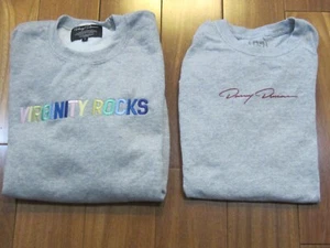 Danny Duncan Virginity Rocks Embroidered Pastel Grey Sweatshirt & Shirt size S - Picture 1 of 13