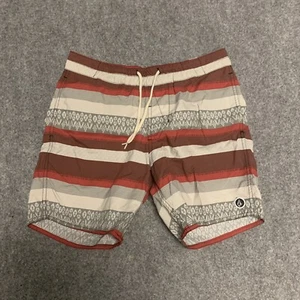 VOLCOM Swim Shorts Men's Small drawstring Pull On Unlined Hybrid Pocket - Picture 1 of 9