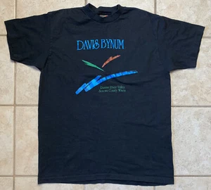 T-shirt vintage Davis Bynum Wine Sonoma County anni 90 taglia XL punto singolo USA - Foto 1 di 9