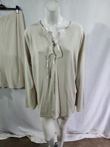 THE COLLECTION beige cuello en V media manga top y falda traje talla 26 NUEVO - Imagen 1 de 6