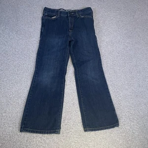 Crazy 8 Jeans Boys Size 10 Husky Bootcut Dark Blue Youth Adjustable Waist - Picture 1 of 8