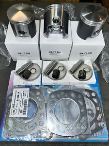 1988 89 90 91 92 93 94 95 96 97 Polaris Indy 650 RXL_SKS 3 Pistons/Gaskets KIT - Picture 1 of 2