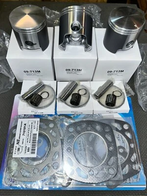 1988 89 90 91 92 93 94 95 96 97 Polaris Indy 650 RXL_SKS 3 Pistons/Gaskets KIT - Image 1 of 2