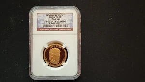 2009-S - John Tyler One Dollar - NGC PF 69 ULTRA CAMEO - Picture 1 of 2