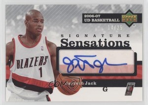 2006-07 Upper Deck Signature Sensations /25 Jarrett Jack #SS-JJ Auto