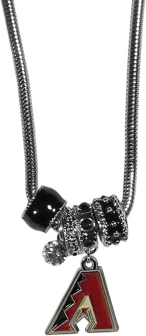 Arizona Diamondbacks Euro Bead Necklace 18" - Image 1 of 1