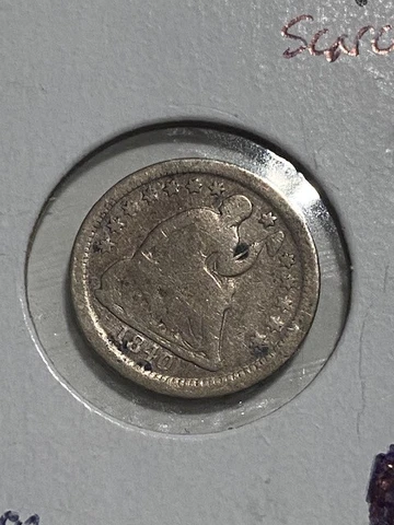 1840-O Drapery Half Dime dime, 5c, much better date, combined shipping offer Cover