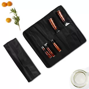 5 Slot Japanese Chef Knife Roll Bag Waxed Canvas Knife Storage Case Carry Bag AU - Picture 1 of 8