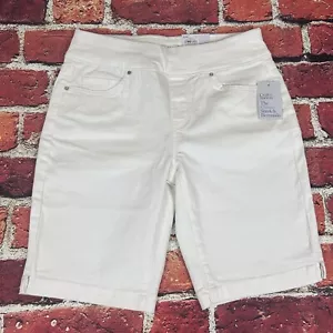 Croft & Barrow White Bermuda Shorts Classic Fit Stretch Woman's Size 6 NWT - Picture 1 of 10
