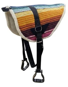 Almohadilla de silla desnuda Showman Bright Serape diseño navajo - Imagen 1 de 1