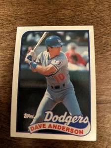 Dave Anderson - 1989 Topps #117 - Los Angeles Dodgers Baseball Card - Picture 1 of 2