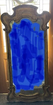 Fine Mirror Hurtado Francisco Large Spain 1115 Regency Arte Dressing Gilt 51x25” - image 1 of 4