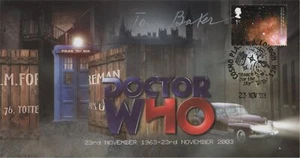 RARE Doctor Who Signed Collectable Stamp Cover 40th Anniversary TOM BAKER - Picture 1 of 1