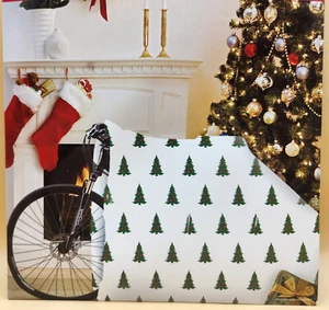 42" X 18" X 80" BIKE BAG/Large Wrapping Bag, Christmas Trees Design, BRAND NEW - Picture 1 of 3
