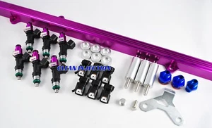 Toyota Supra 2JZGTE 2jz-gte bosch ev14 850cc rail fuel injectors mk4 mk-4 MKIV - Picture 1 of 4