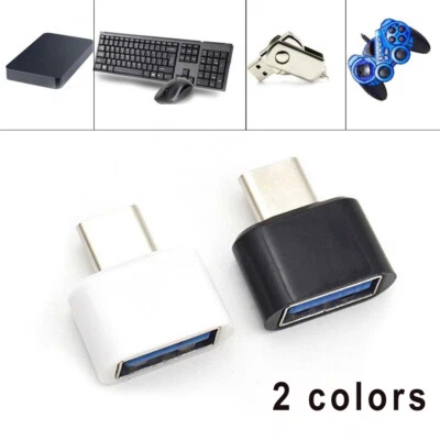 USB Female to USB-C Type C 3.1 OTG Male Data Adapter Converter For Cell Phone - Image 1 of 4