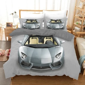 Lamborghini Sports Car Quilt/Duvet/Doona Cover Set Single Double Queen Size - Picture 1 of 3