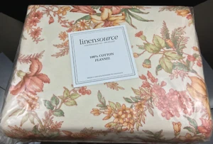 Vintage Queen Linensource Cotton Flannel Made In Germany Sheet Duvet Blanket? - Picture 1 of 16