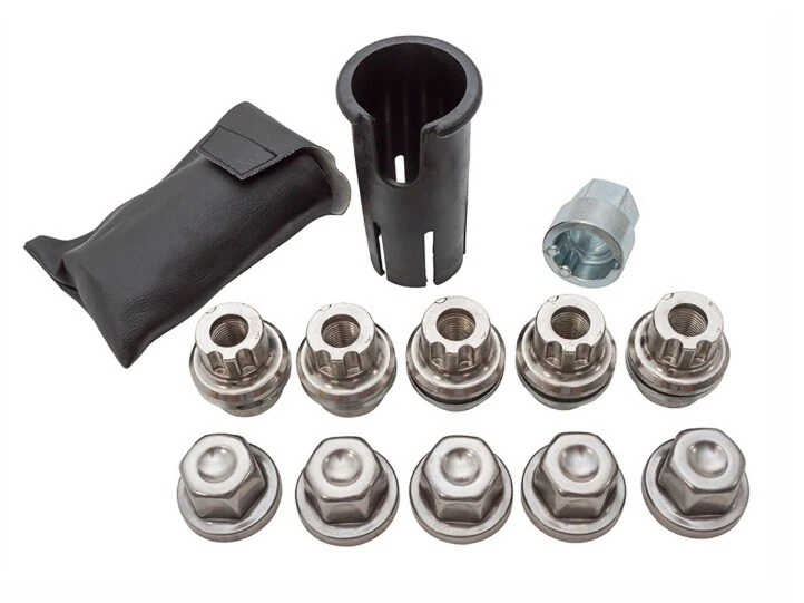 LAND ROVER DEFENDER DISCOVERY 1 RANGE ROVER CLÁSSICO KIT DE PORCAS E CHAVES DE RODA DE BLOQUEIO - Imagem 1 de 1