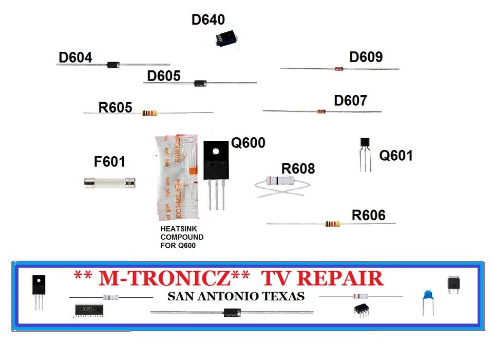  SYLVANIA LC320SS2   BA17F8F0102-2 BA17F1F0102-4 / 5   REPAIR KIT - Image 1 of 1