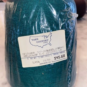 Filato Country Designer 727 lana/rayon 1,45 libbre 2250 yds VERDE - Foto 1 di 3