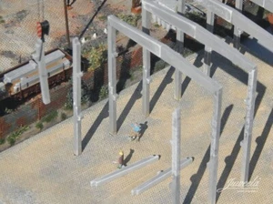 28386 Industriehalle Betonteile (14 Stützen + Querträger) Juweela 1:87 H0 & 1:72 - Picture 1 of 1