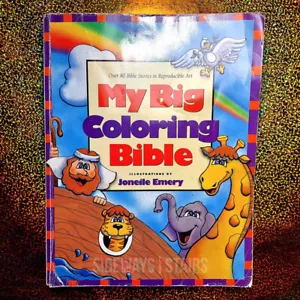 1997 MEINE GROSSE MALBIBEL Vintage Melodie Carlson Gold N Honig Christlicher Unterricht - Bild 1 von 17