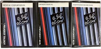 Peugeot 405 1989 manual del propietario con cartera Foto 1 de 4