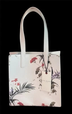 Bolso de Mano Pequeño Ted Baker The Icon Nuevo con Etiquetas en Blanco Floral. Foto 1 de 4