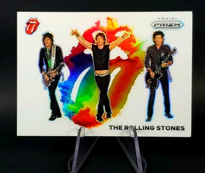 2025 Panini Prizm The Rolling Stones Color Blast SSP Mick Jagger Keith Richards - Image 1 of 4