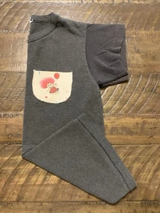 Vintage 90s Troll Doll Youth Small Gray Novelty Tee Trollcore Made in USA - Picture 1 of 7