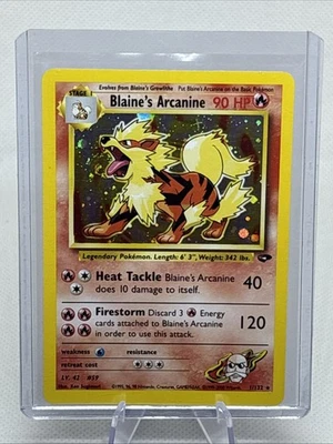Blaine's Arcanine 1/132 Gym Challenge Holo Rare 2000 LP+ - Image 1 of 4