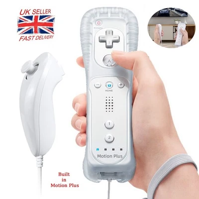 NEW Wii Remote Controller Nunchuck for Nintendo Wii / Wii U Console Motion Plus - Image 1 of 4
