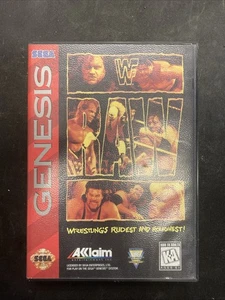 WWF Raw (Sega Genesis, 1994) Case + Game. No Manual - Picture 1 of 10