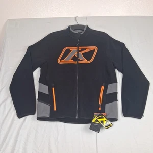 KLIM TORCH Black Softshell Full Zip Outdoor Coat Jacket Men's Size Large Black  - Picture 1 of 21