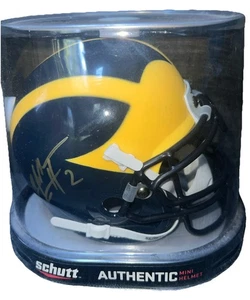 Michigan Wolverines CHARLES WOODSON Signed Speed Mini Helmet AUTO/Signed - Picture 1 of 6