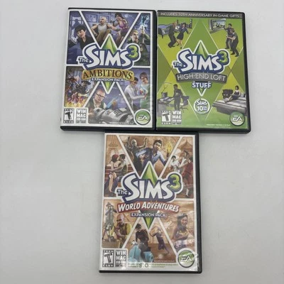 The Sims 3 Expansion Pack Lot Ambitions High-End Loft World Adventures Win Mac - Image 1 of 4