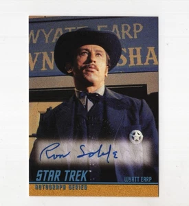 RON SOBLE AUTOGRAPH STAR TREK AUTOGRAPH SERIES 1999 SKYBOX  WYATT EARP AUTO #A66 - Picture 1 of 2