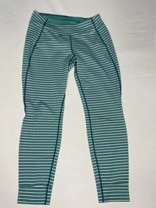 Leggings Patagonia Capilene 3 Peso Medio Mujer Mediano Verde Rayas Capa Base - Imagen 1 de 24