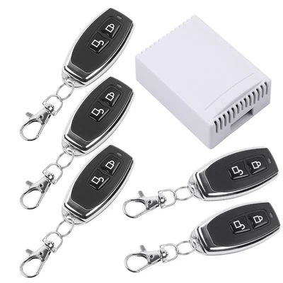 2Kanal Funkschalter Empfänger Modul 433Mhz AB Fernbedienung Für Motor Gate Neu - Bild 1 von 4