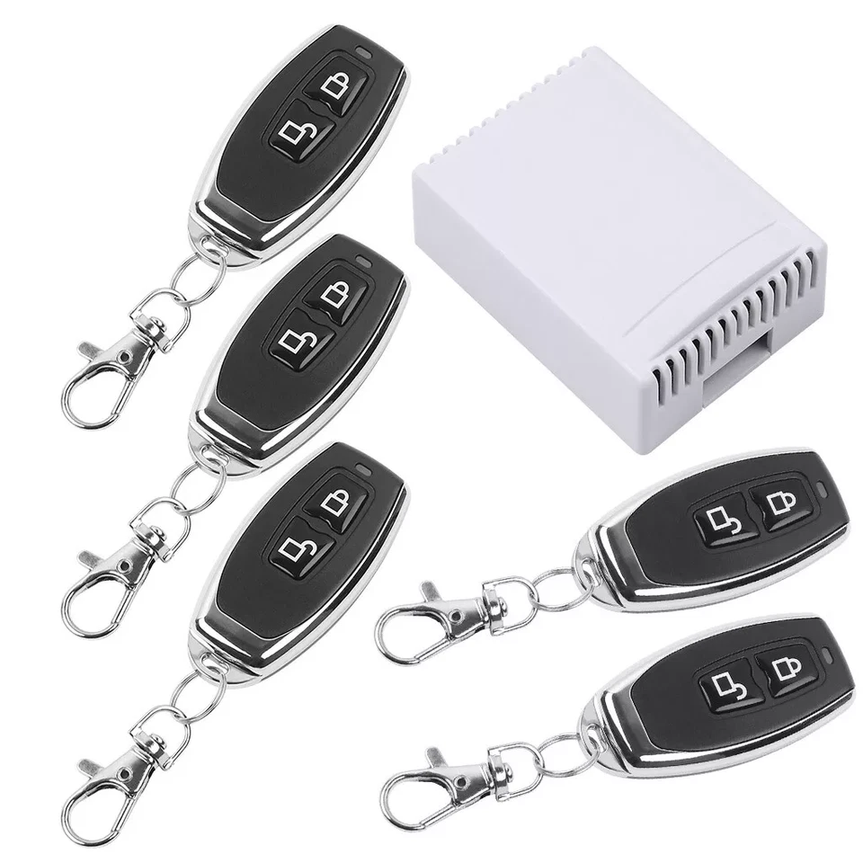 2Kanal Funkschalter Empfänger Modul 433Mhz AB Fernbedienung Für Motor Gate Neu - Bild 1 von 4