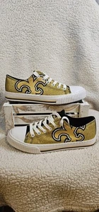 Zapatos bajos de lona New Orleans Saints NFL para mujer talla 8 FOCO - Imagen 1 de 7