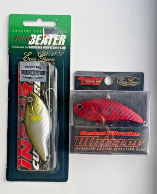 Evergreen Buzzer Beater Tungsten Combat Vibration Whizzer esca da pesca wobbler set - Immagine 1 di 3