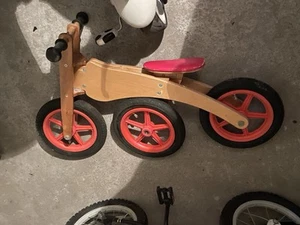 Kinderlaufrad Laufrad Kinder Fahrrad Lernlaufrad Holz Holzlaufrad Bike +Ersatz - Bild 1 von 4