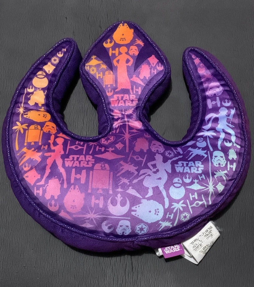 Almohada Star Wars Fuerzas del Destino Rebelión Púrpura Rosa Decoración Cama Foto 1 de 3