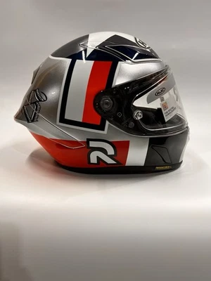 HJC Rpha1 BEN SPIES SILVER STAR FIM  Approved FULL FACE MOTORCYCLE HELMET - Image 1 of 4