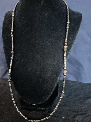  Collar Vintage Hematita Detalle Estrella 359 Foto 1 de 4