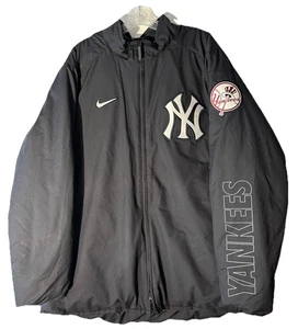 Nike New York Yankees Authentic Collection Dug Out Navy 2XL Jacket Excellent - Picture 1 of 6